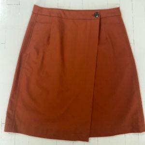 SOEUR wrap-front skirt